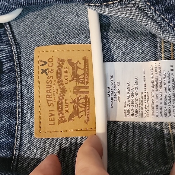 🍃 Levi Strauss & Co Juniors jacket Sz M - Picture 5 of 9